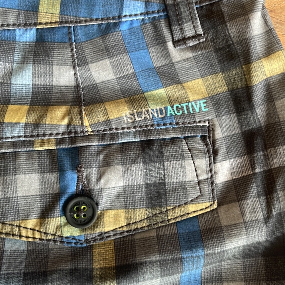NWT TOMMY BAHAMA Cayman Spectrum Check Island Active Shorts Men - Picture 3 of 7